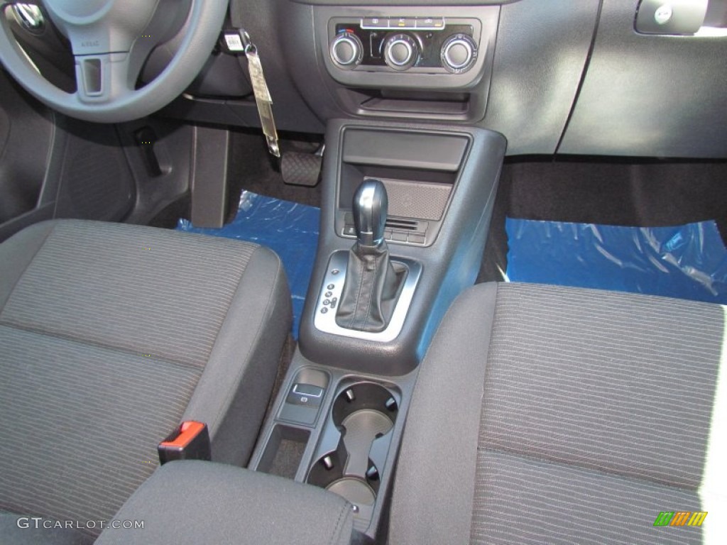 2012 Tiguan S - Deep Black Metallic / Black photo #6