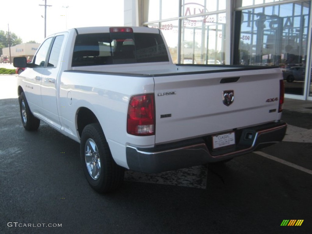 2011 Ram 1500 SLT Quad Cab 4x4 - Bright White / Dark Slate Gray/Medium Graystone photo #3