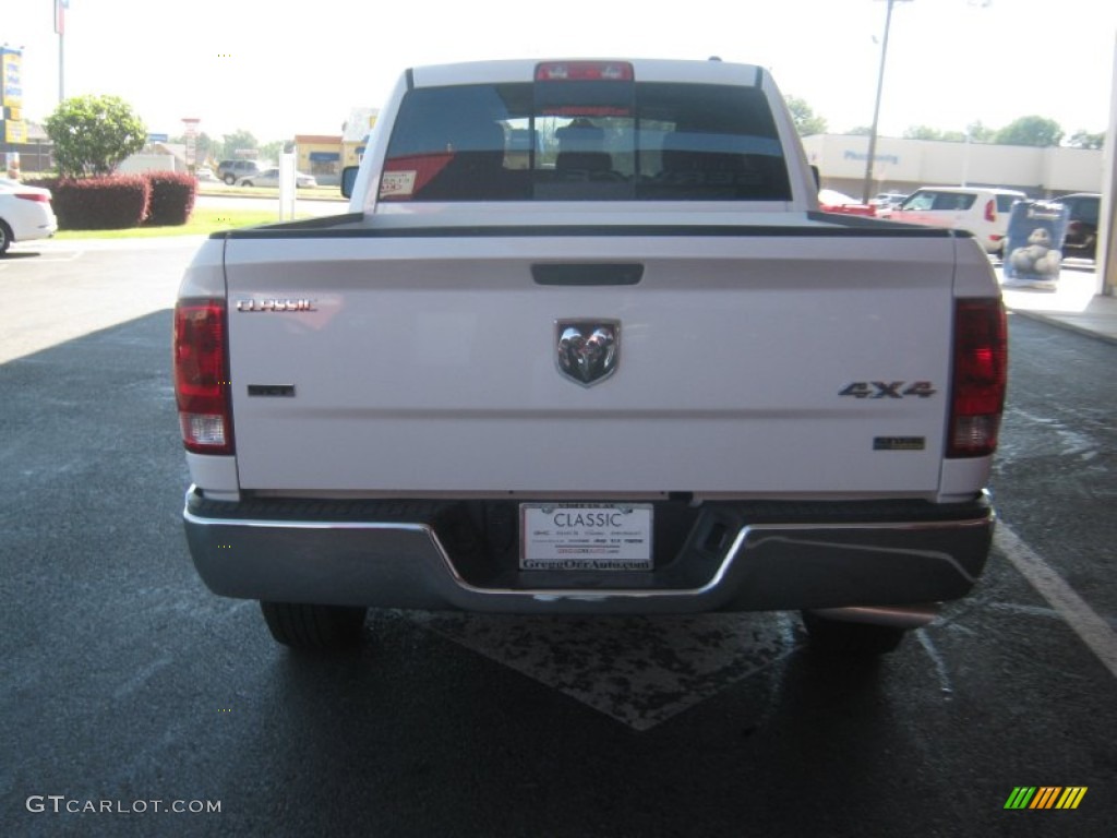 2011 Ram 1500 SLT Quad Cab 4x4 - Bright White / Dark Slate Gray/Medium Graystone photo #4