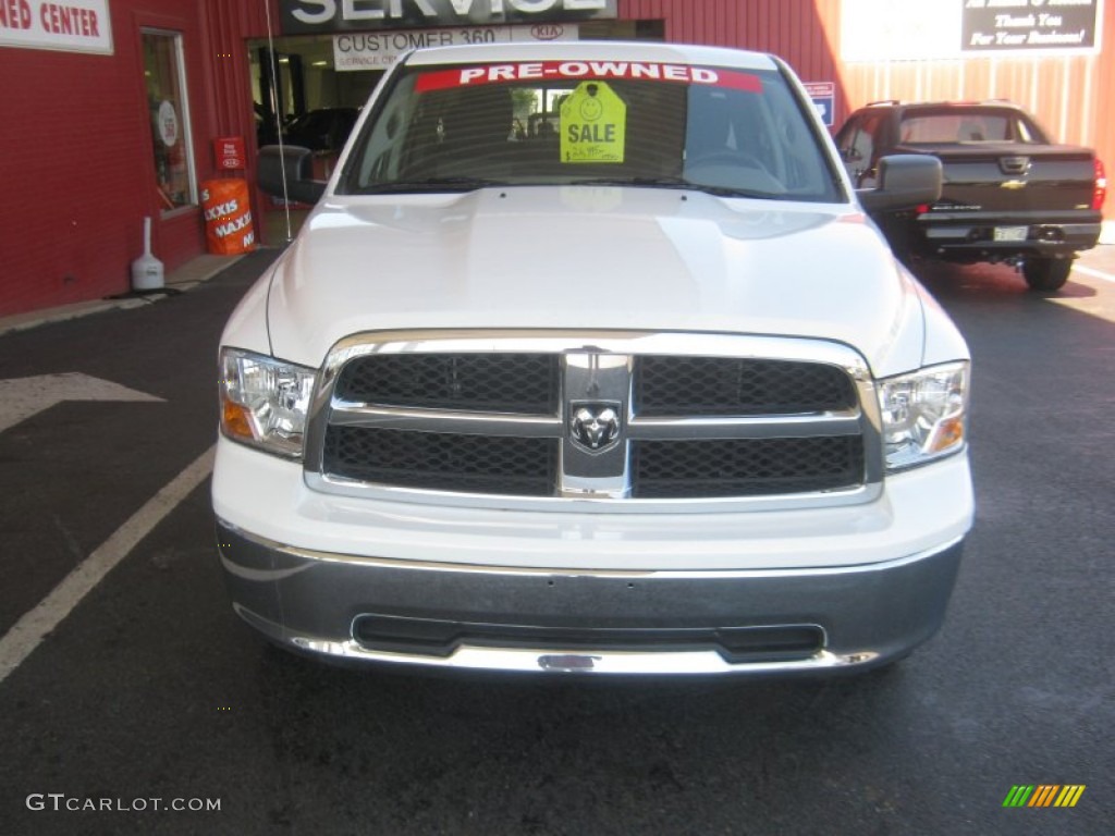 2011 Ram 1500 SLT Quad Cab 4x4 - Bright White / Dark Slate Gray/Medium Graystone photo #8