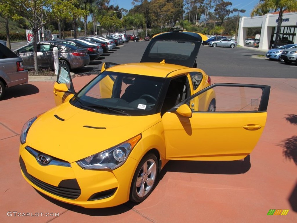 26.2 Yellow 2012 Hyundai Veloster Standard Veloster Model Exterior Photo #63994590
