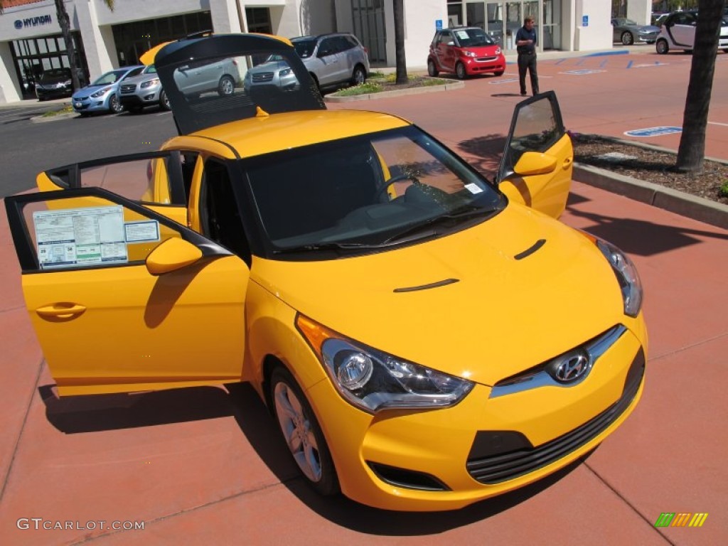2012 Veloster  - 26.2 Yellow / Black photo #7