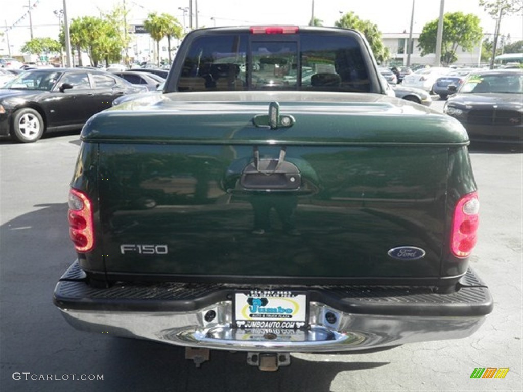 2003 F150 XLT SuperCab - Dark Highland Green Metallic / Medium Graphite Grey photo #9