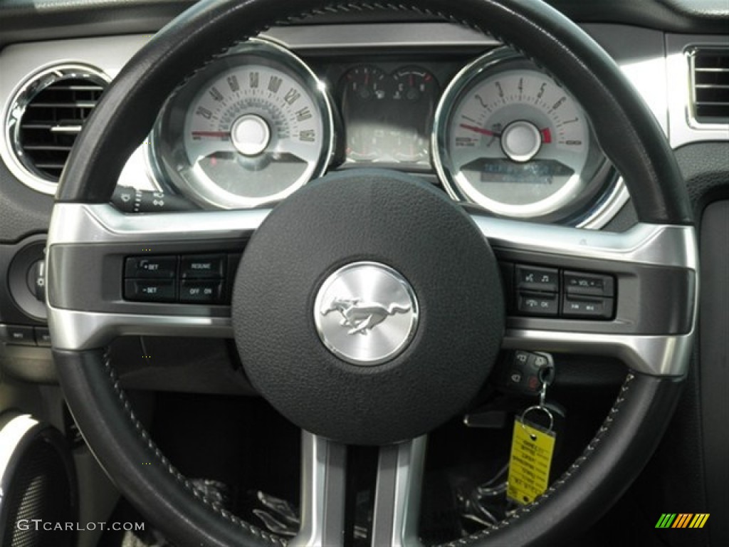 2011 Mustang V6 Premium Convertible - Kona Blue Metallic / Stone photo #23