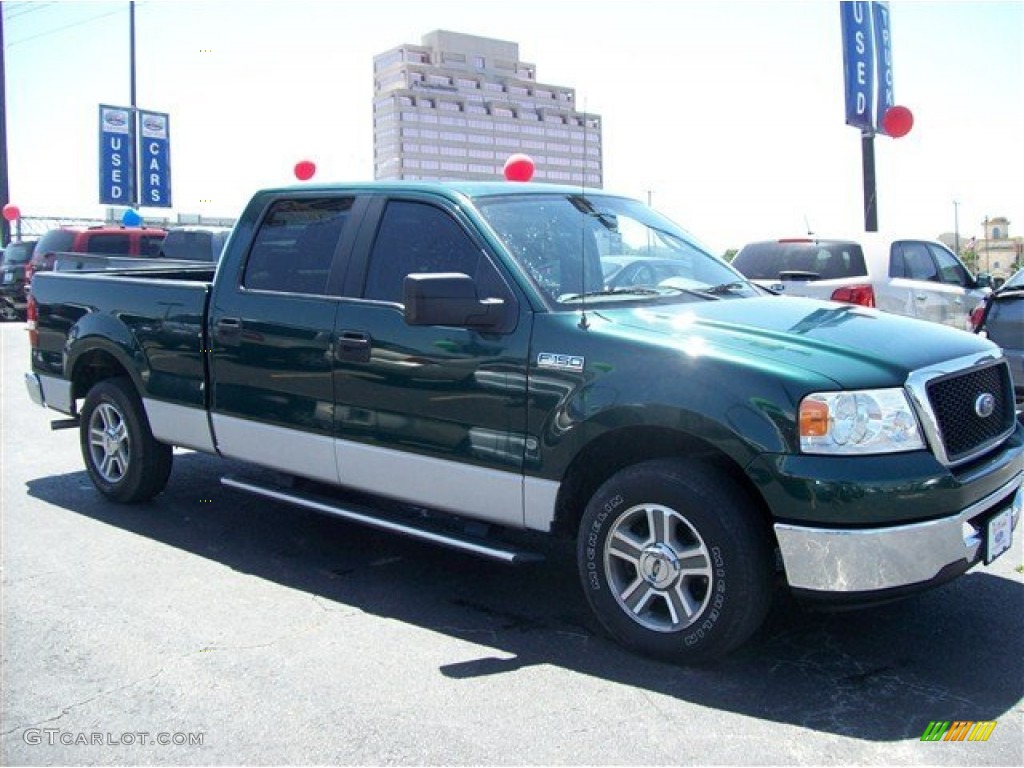2007 F150 XLT SuperCrew - Forest Green Metallic / Medium Flint photo #1