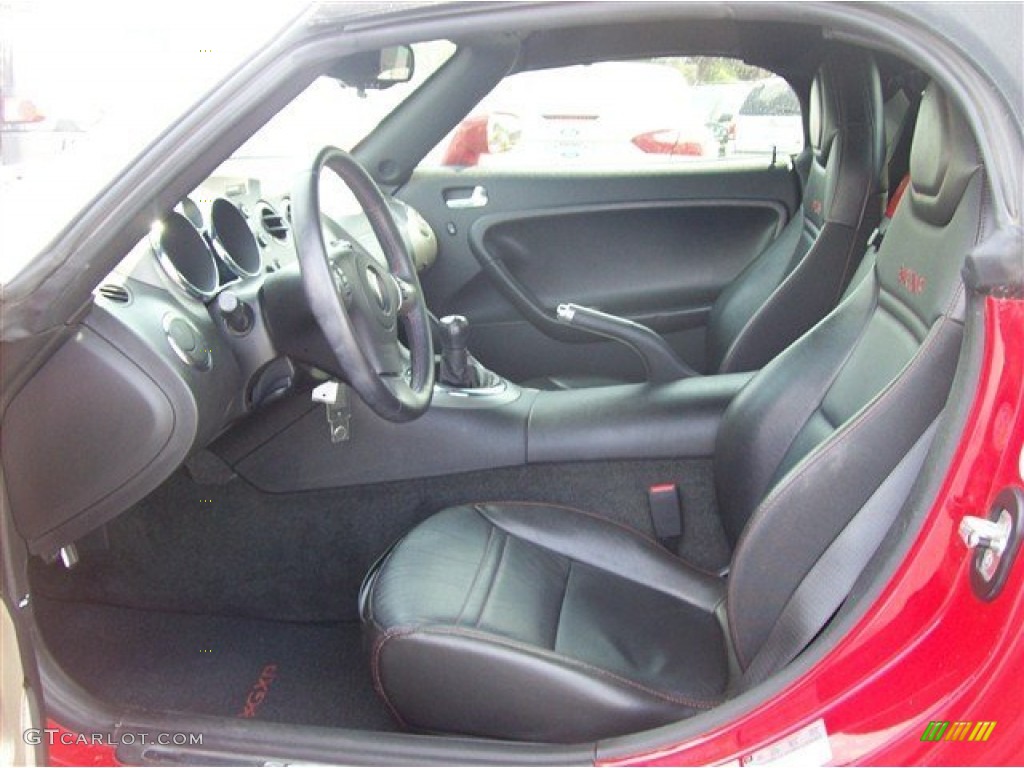 Ebony Interior 2009 Pontiac Solstice GXP Roadster Photo #63996600
