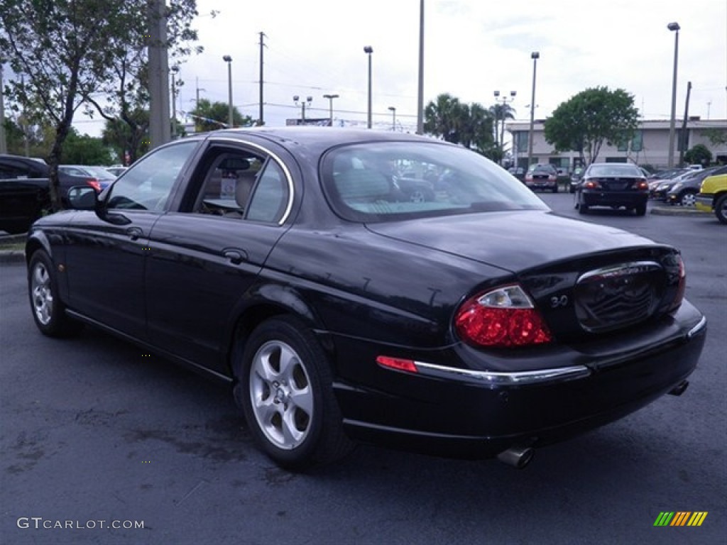 2002 S-Type 3.0 - Black / Charcoal photo #7
