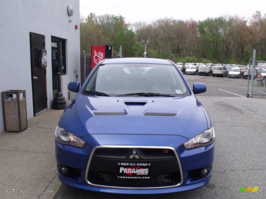 2010 Lancer Sportback RALLIART AWD - Octane Blue Metallic / Black photo #1