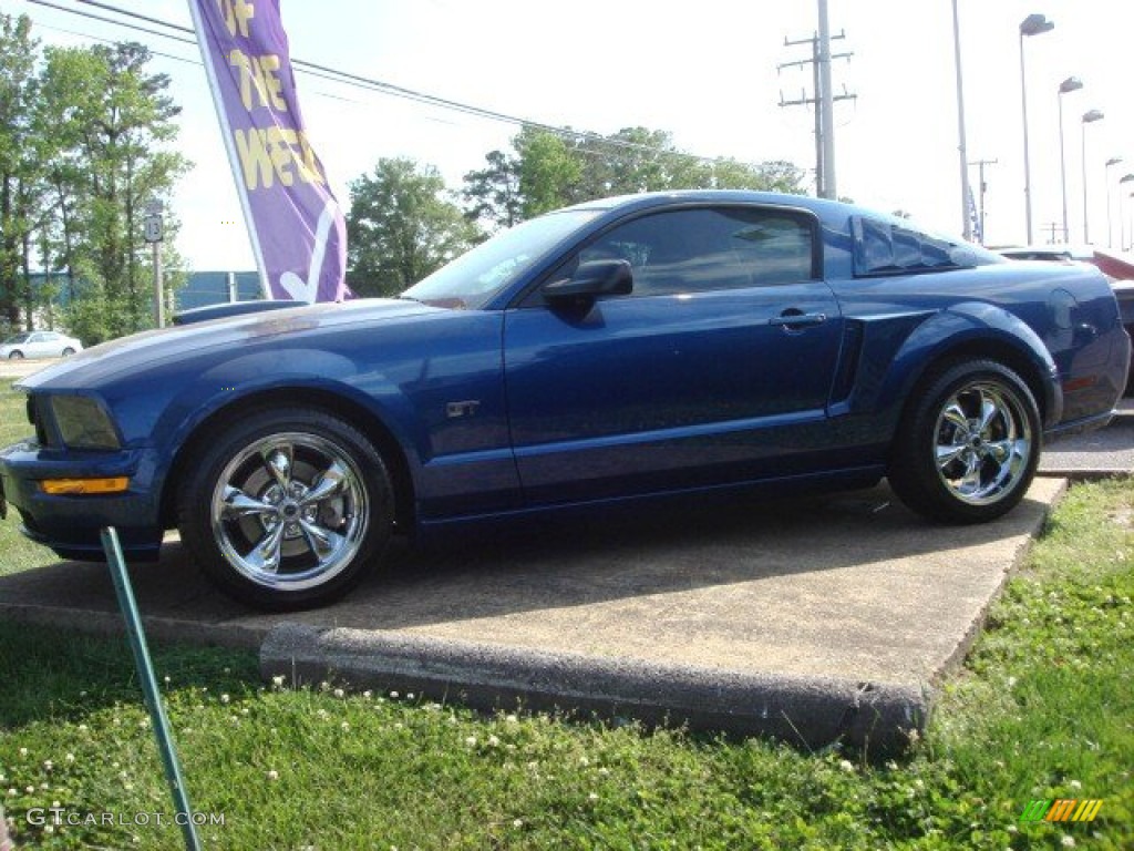 2007 Mustang GT Premium Coupe - Vista Blue Metallic / Light Graphite photo #2