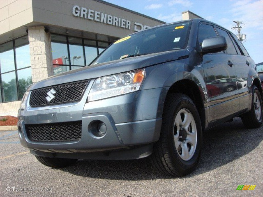 2008 Grand Vitara  - Azure Grey Metallic / Black photo #1