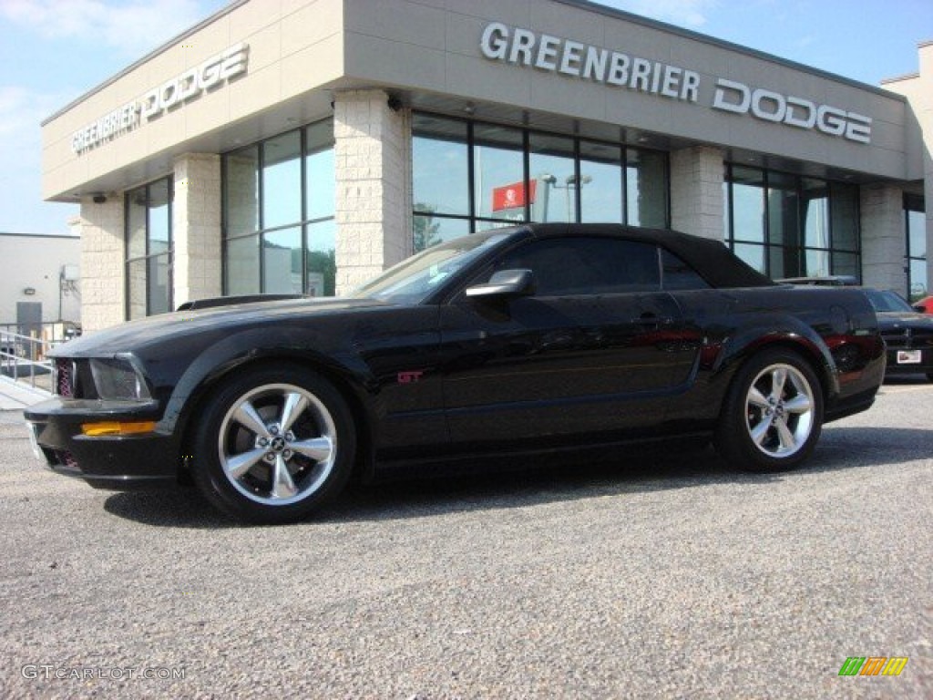 2007 Mustang GT Premium Convertible - Black / Dark Charcoal photo #20