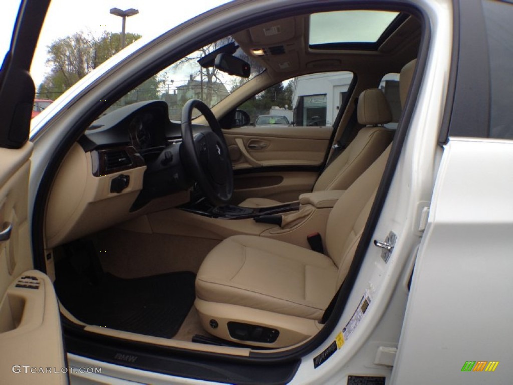 2008 3 Series 335xi Sedan - Alpine White / Beige photo #8