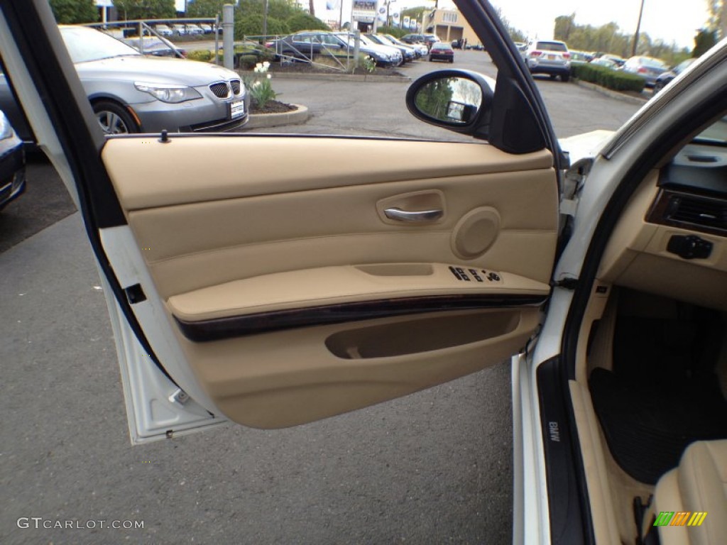 2008 3 Series 335xi Sedan - Alpine White / Beige photo #9