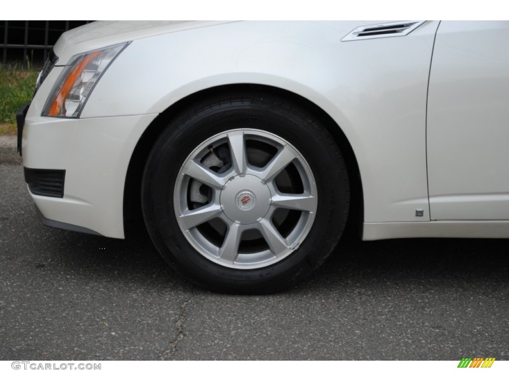 2009 CTS 4 AWD Sedan - White Diamond Tri-Coat / Cashmere/Cocoa photo #8