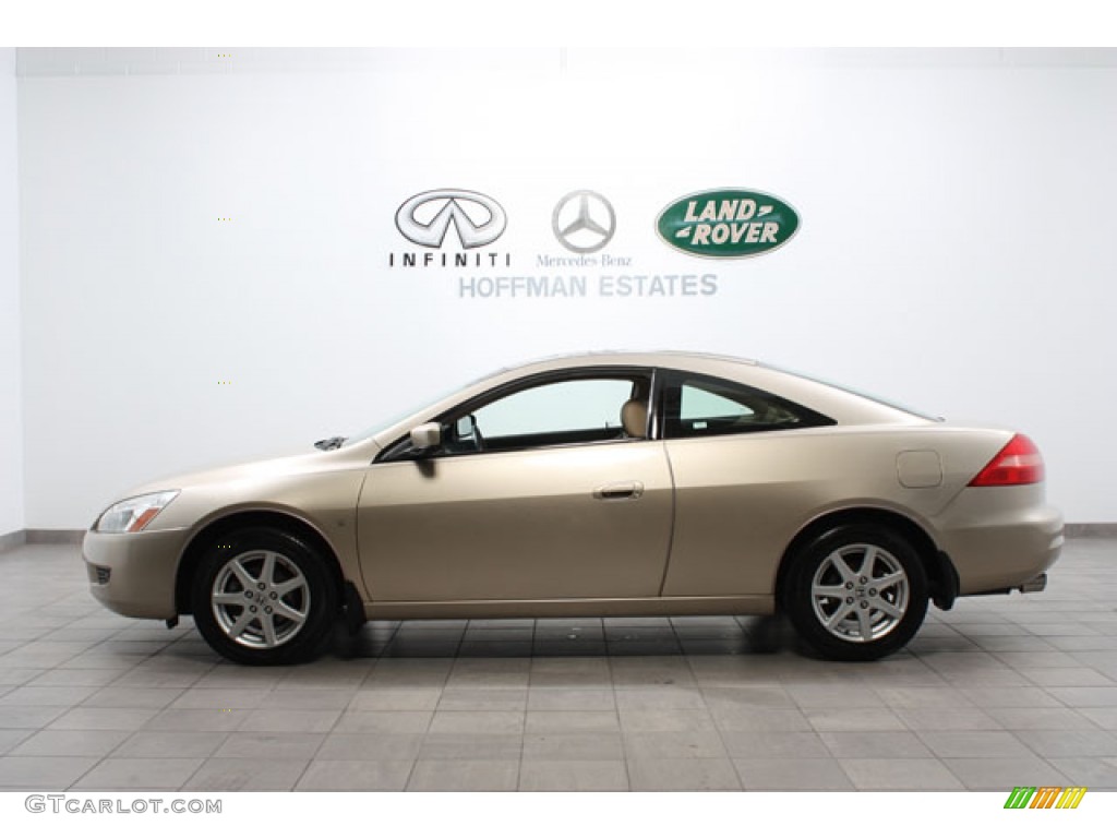 2003 Accord EX V6 Coupe - Desert Mist Metallic / Ivory photo #2