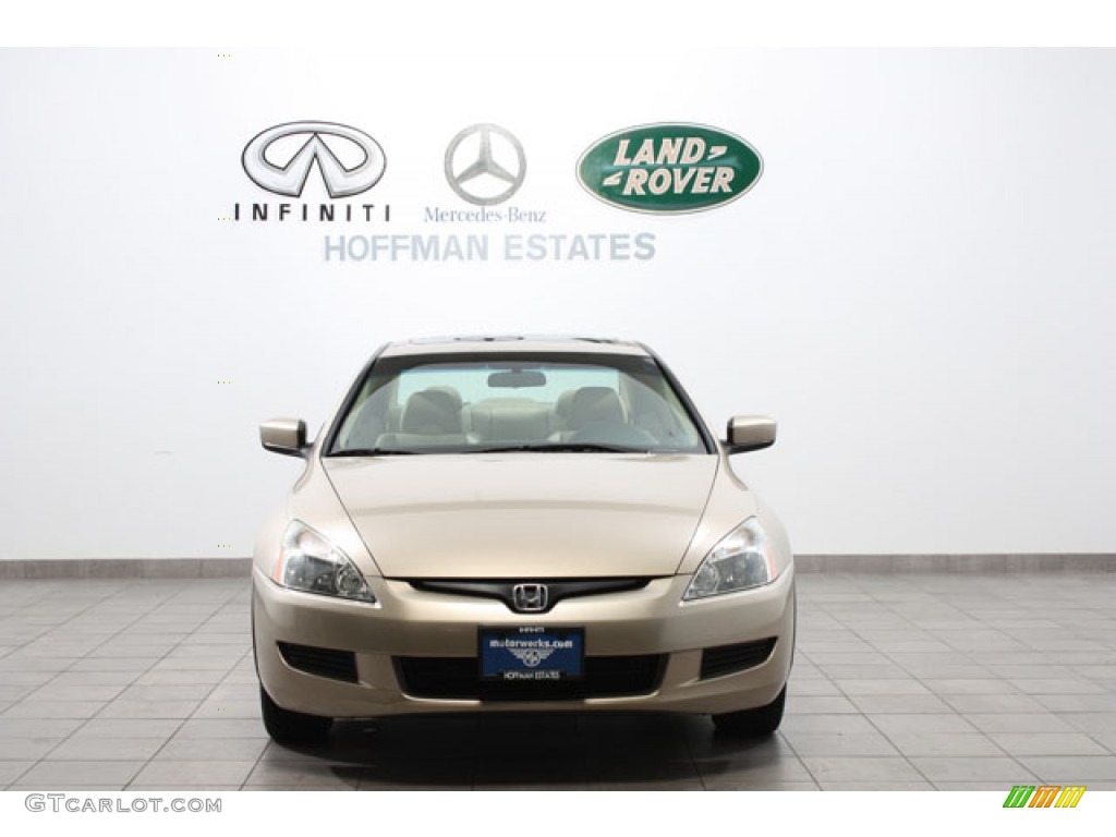 2003 Accord EX V6 Coupe - Desert Mist Metallic / Ivory photo #3