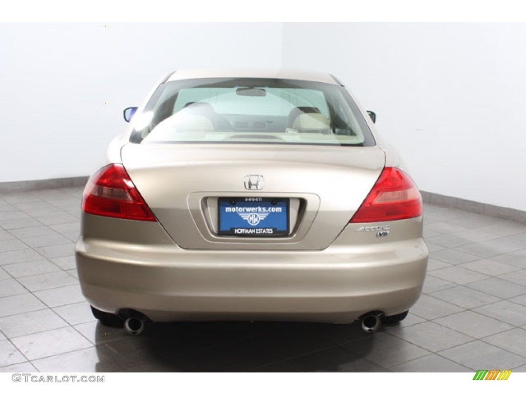 2003 Accord EX V6 Coupe - Desert Mist Metallic / Ivory photo #4