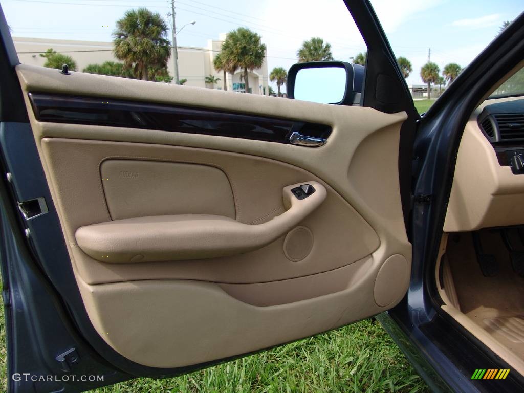 1999 3 Series 323i Sedan - Steel Blue Metallic / Sand photo #11