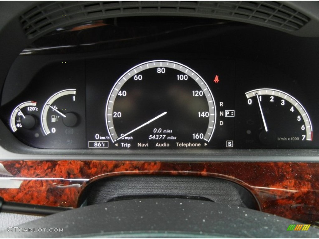 2008 Mercedes-Benz S 550 Sedan Gauges Photo #64004960