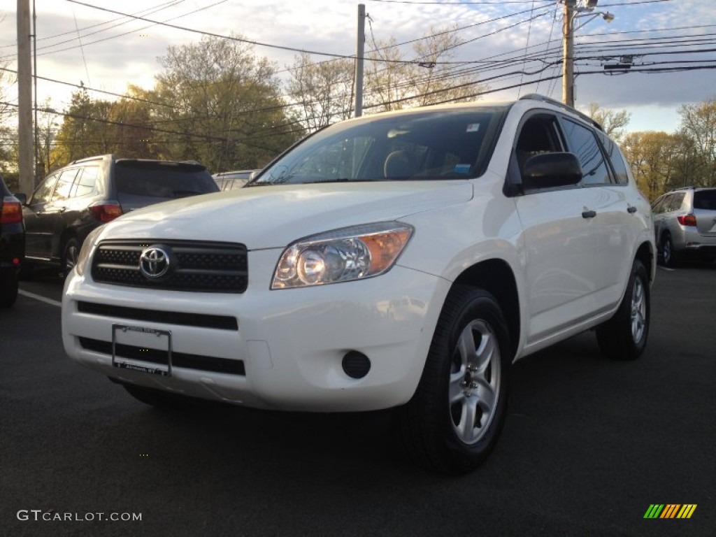 Blizzard Pearl White Toyota RAV4