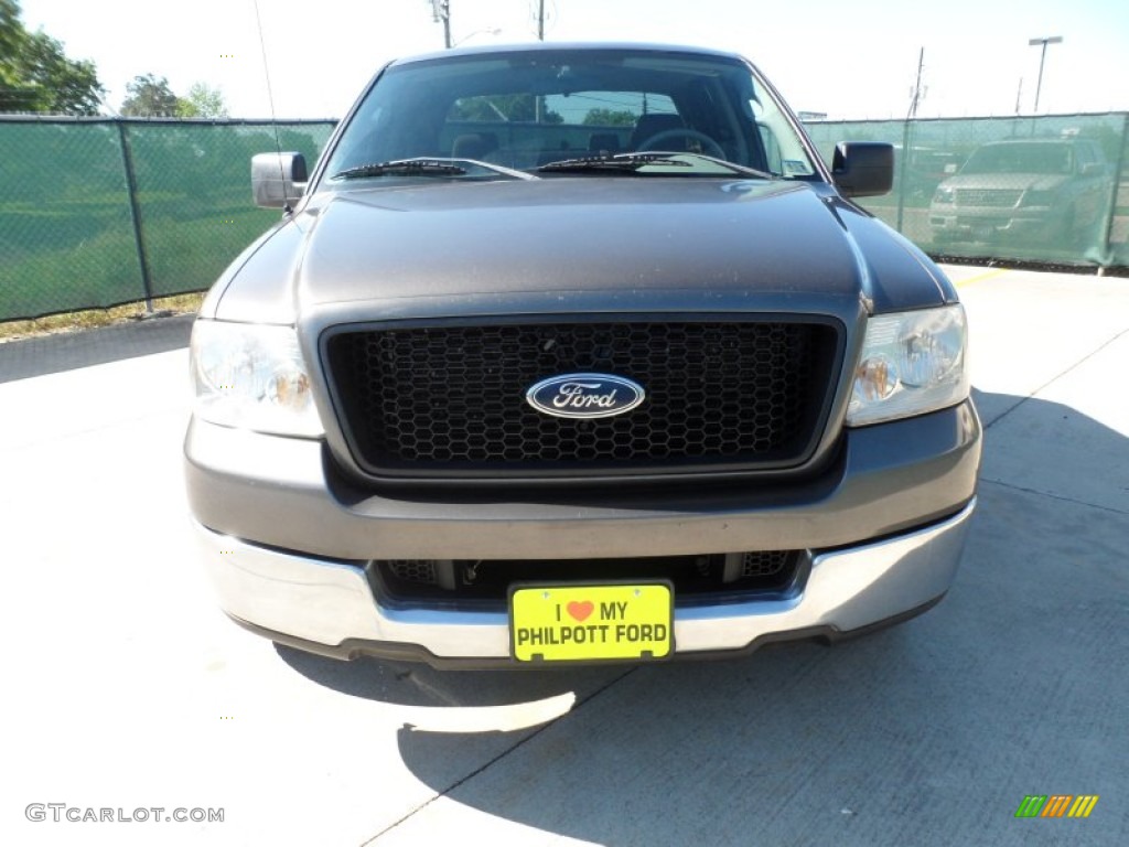 2004 F150 XLT SuperCrew - Dark Shadow Grey Metallic / Medium/Dark Flint photo #8