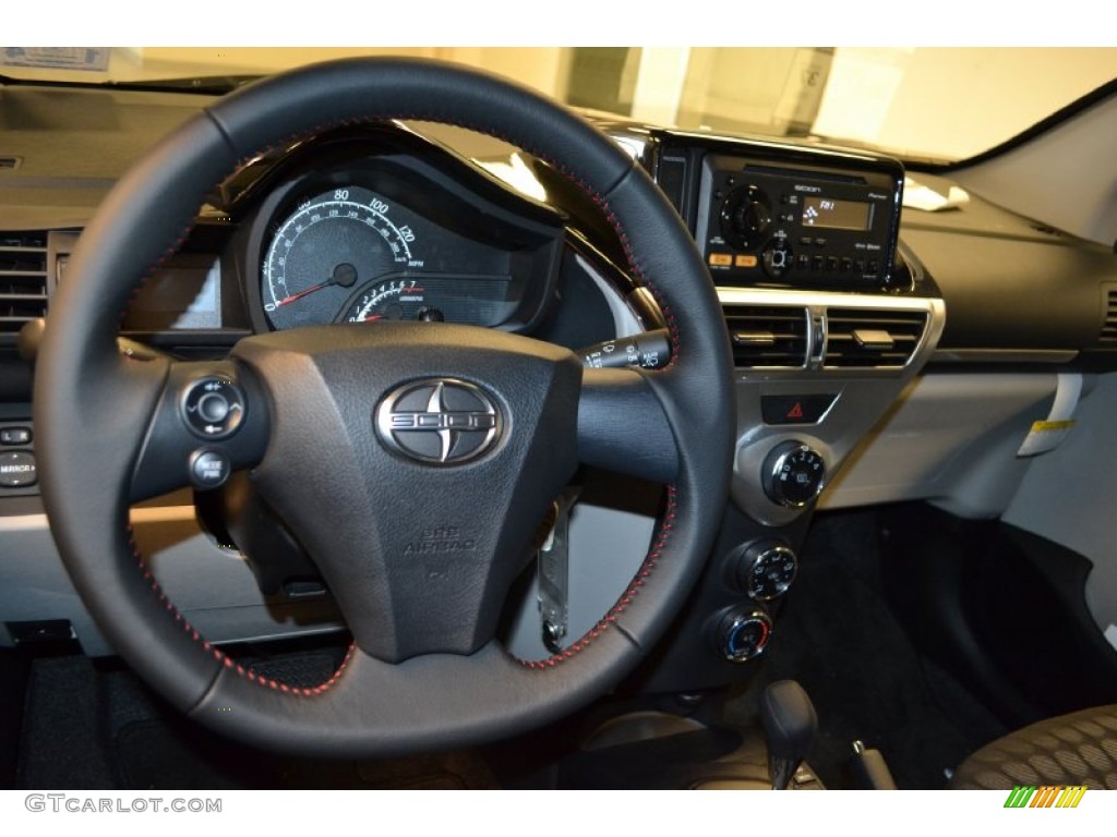 2012 Scion iQ Standard iQ Model Dark Gray Steering Wheel Photo #64008171