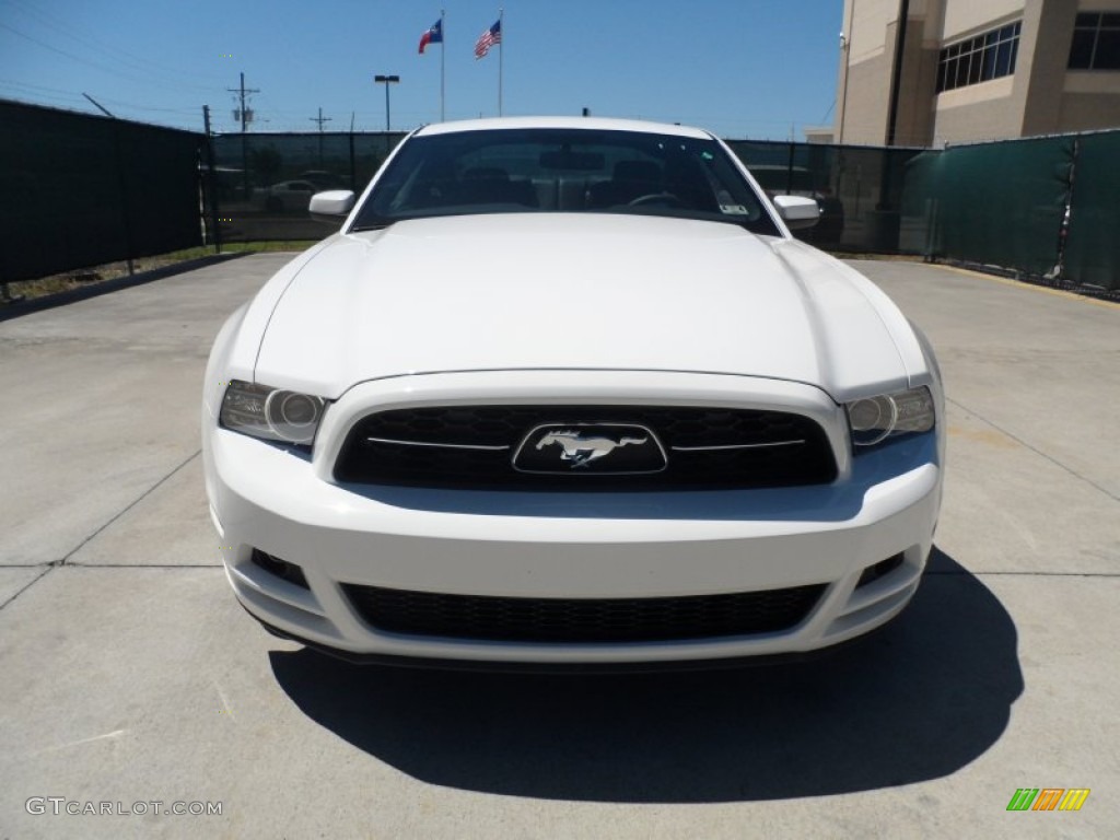 2013 Mustang V6 Premium Coupe - Performance White / Charcoal Black photo #8