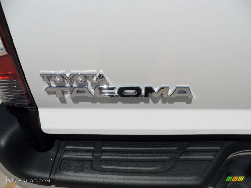 2012 Tacoma V6 SR5 Prerunner Double Cab - Super White / Graphite photo #16