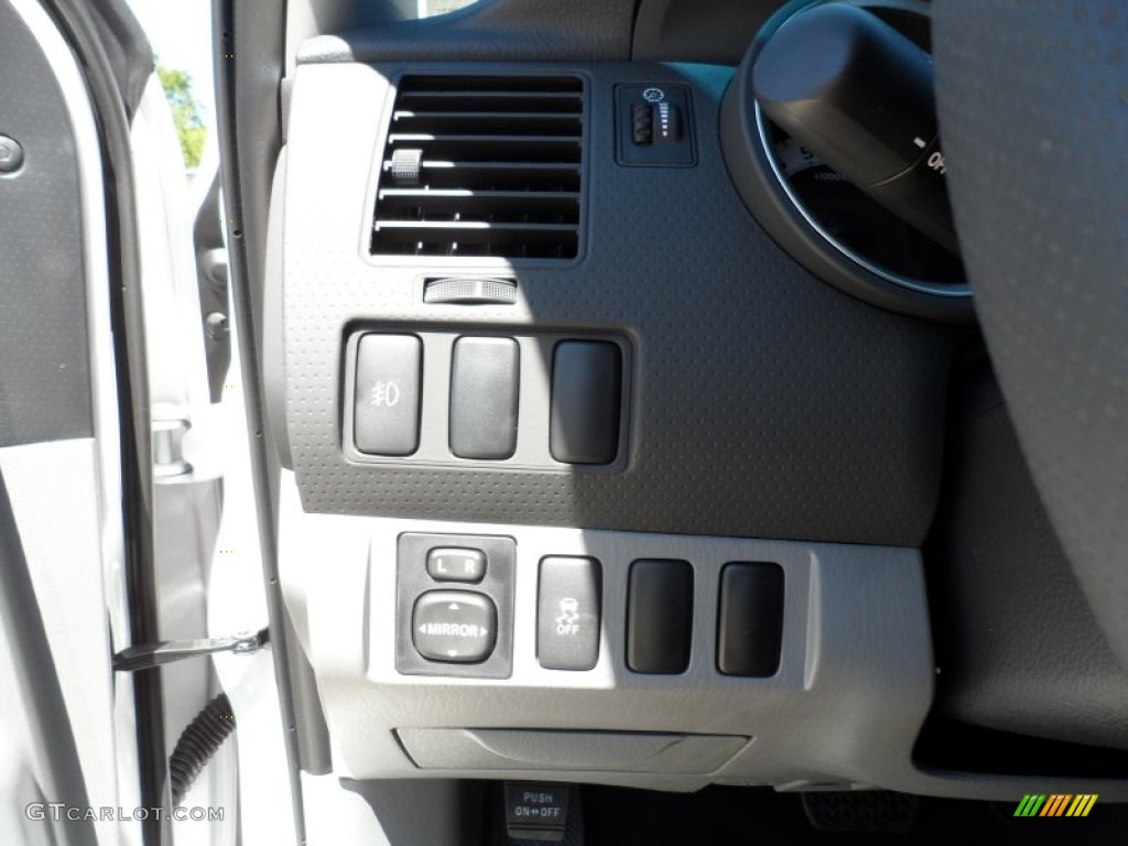 2012 Tacoma V6 SR5 Prerunner Double Cab - Super White / Graphite photo #33