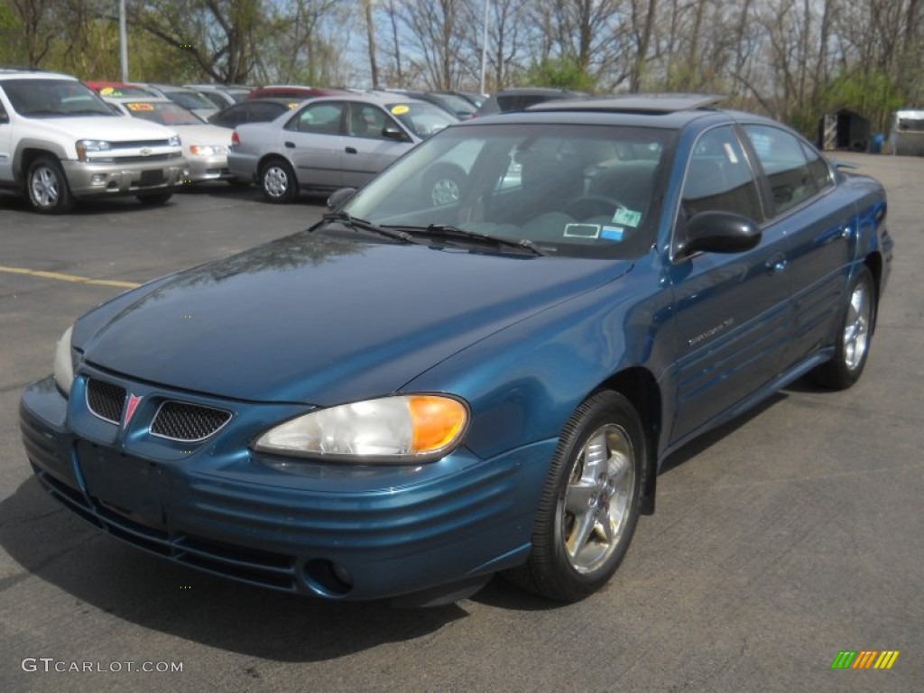 2002 Grand Am SE Sedan - Dark Tropic Teal Metallic / Dark Pewter photo #1