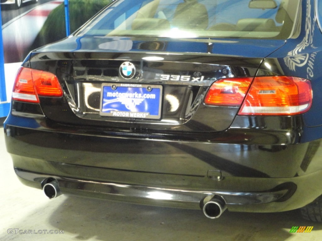 2008 3 Series 335xi Coupe - Jet Black / Black photo #9