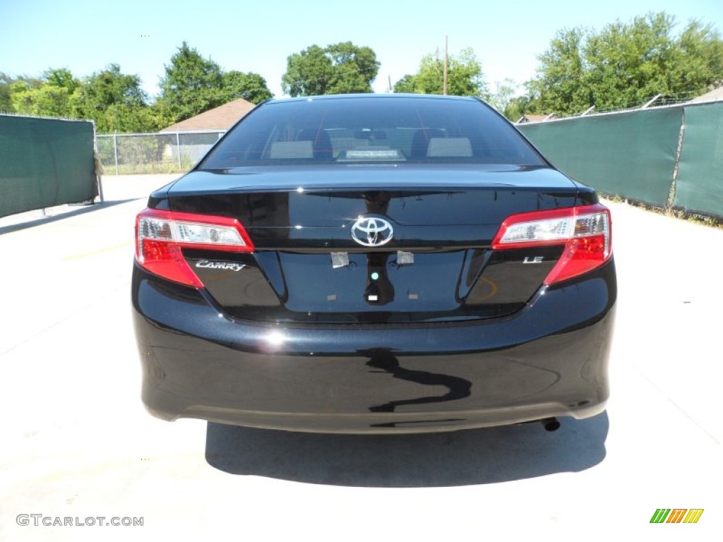 2012 Camry LE - Attitude Black Metallic / Ash photo #4