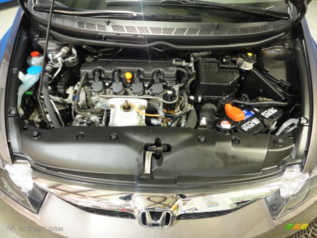 2010 Civic LX Sedan - Urban Titanium Metallic / Beige photo #29