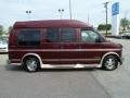 1999 Dark Carmine Red Metallic Chevrolet Express 1500 Passenger Conversion Van  photo #6
