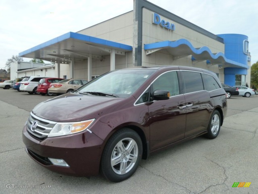 2012 Odyssey Touring Elite - Dark Cherry Pearl II / Beige photo #1