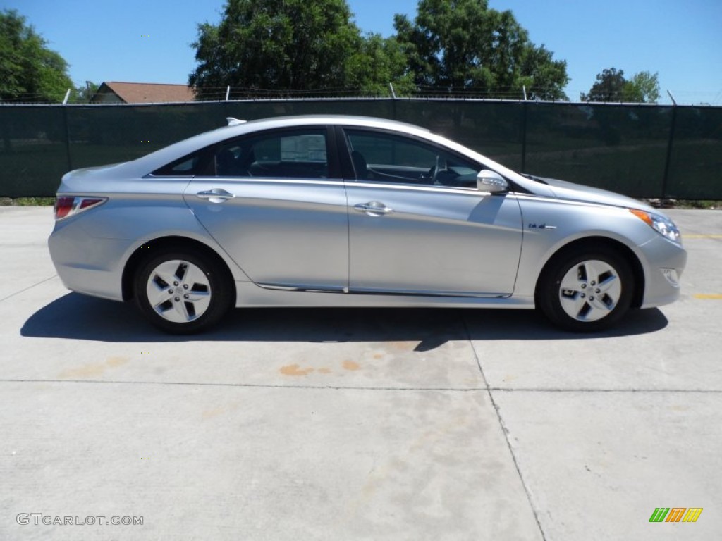 Silver Frost Metallic 2012 Hyundai Sonata Hybrid Exterior Photo #64014486