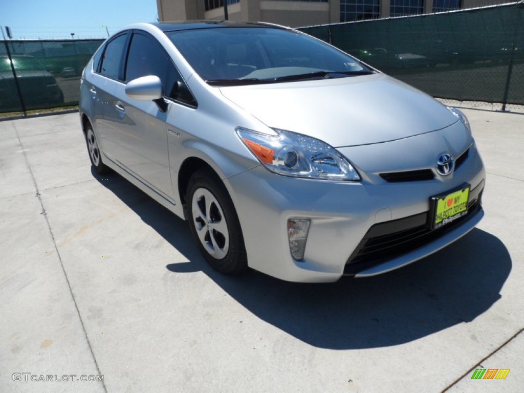 2012 Prius 3rd Gen Three Hybrid - Classic Silver Metallic / Misty Gray photo #1