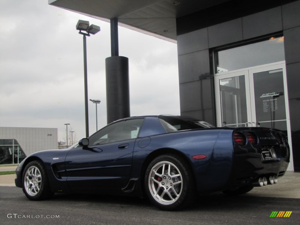 2004 Corvette Z06 - LeMans Blue Metallic / Black photo #9