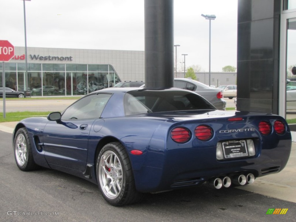 2004 Corvette Z06 - LeMans Blue Metallic / Black photo #10