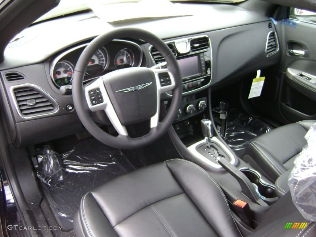 Black Interior 2012 Chrysler 200 Limited Convertible Photo