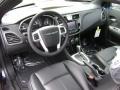 Black 2012 Chrysler 200 Limited Convertible Interior Color