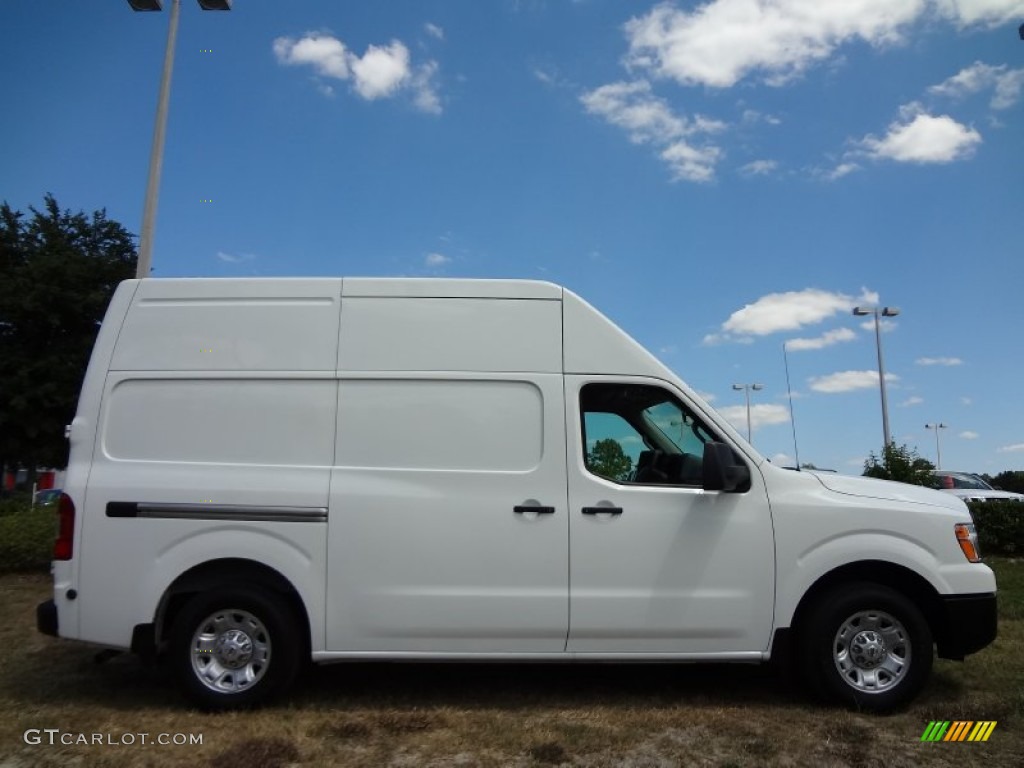Blizzard White 2012 Nissan NV 2500 HD S High Roof Exterior Photo #64017000