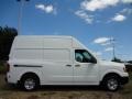 Blizzard White 2012 Nissan NV 2500 HD S High Roof Exterior