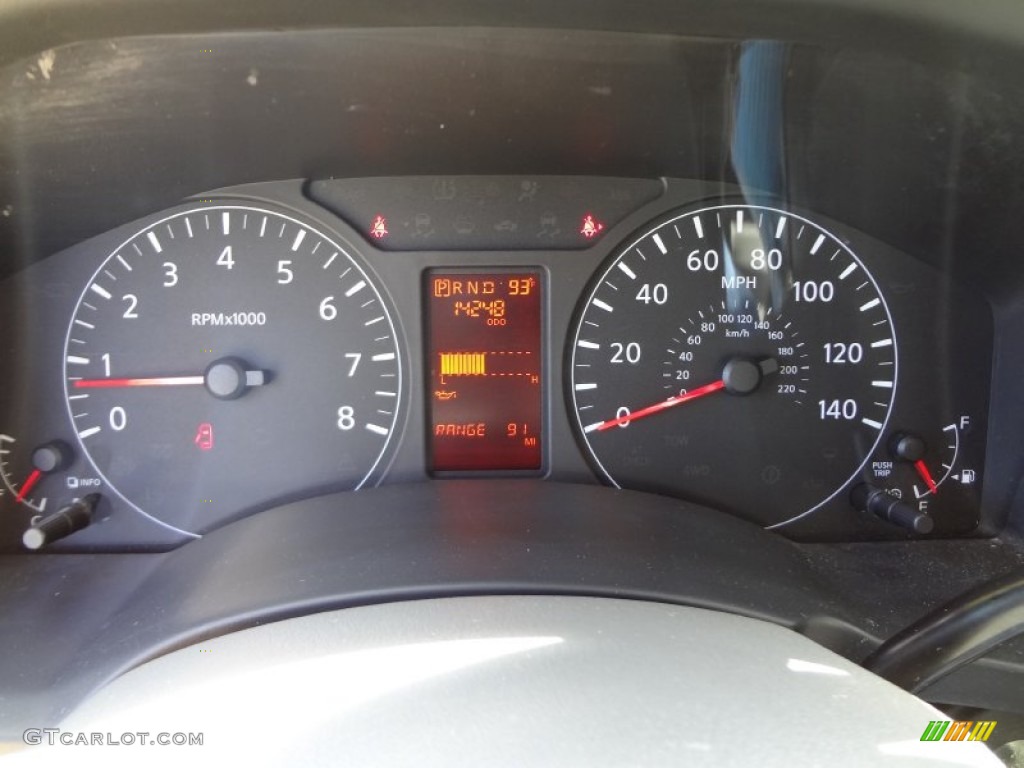 2012 Nissan NV 2500 HD S High Roof Gauges Photo #64017075
