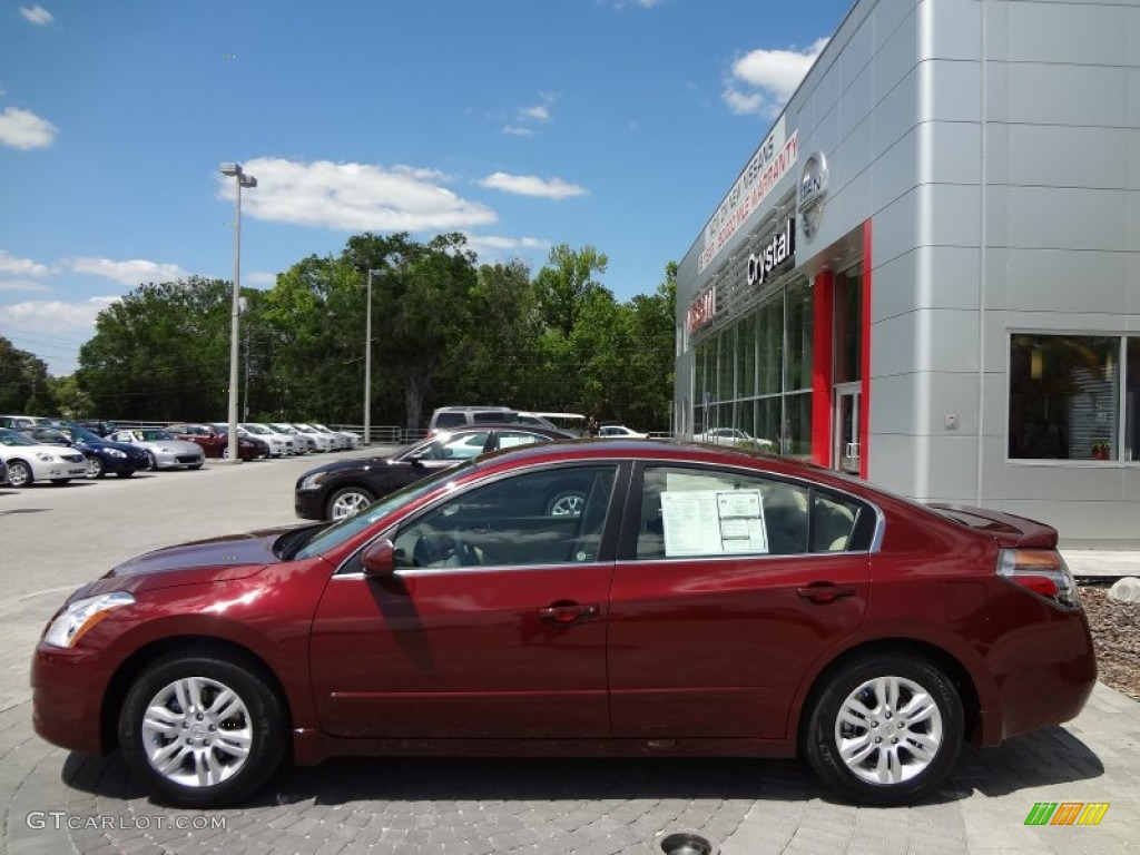 2012 Altima 2.5 S - Red Alert / Blonde photo #2