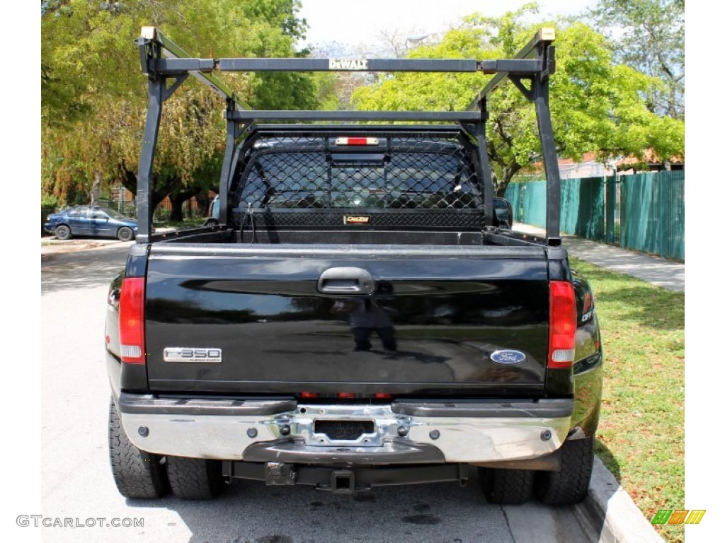 2005 F350 Super Duty Lariat Crew Cab 4x4 Dually - Black / Tan photo #10