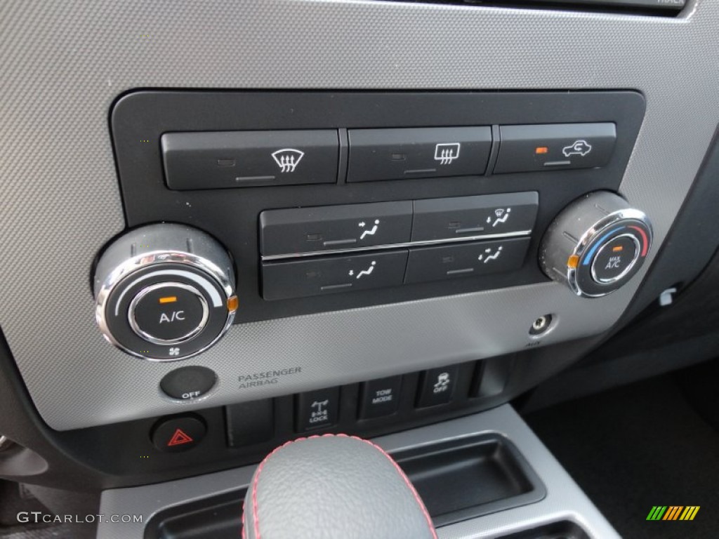 2012 Nissan Titan Pro-4X Crew Cab 4x4 Controls Photo #64019466