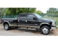 2005 Black Ford F350 Super Duty Lariat Crew Cab 4x4 Dually  photo #4