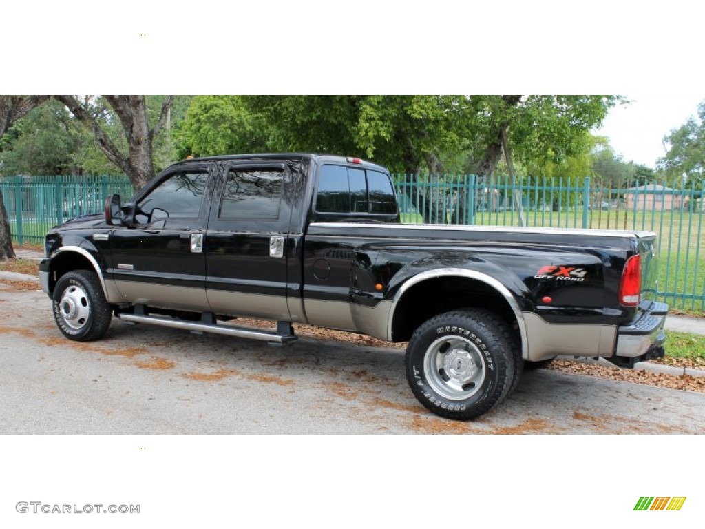 Black 2005 Ford F350 Super Duty Lariat Crew Cab 4x4 Dually Exterior Photo #64019603