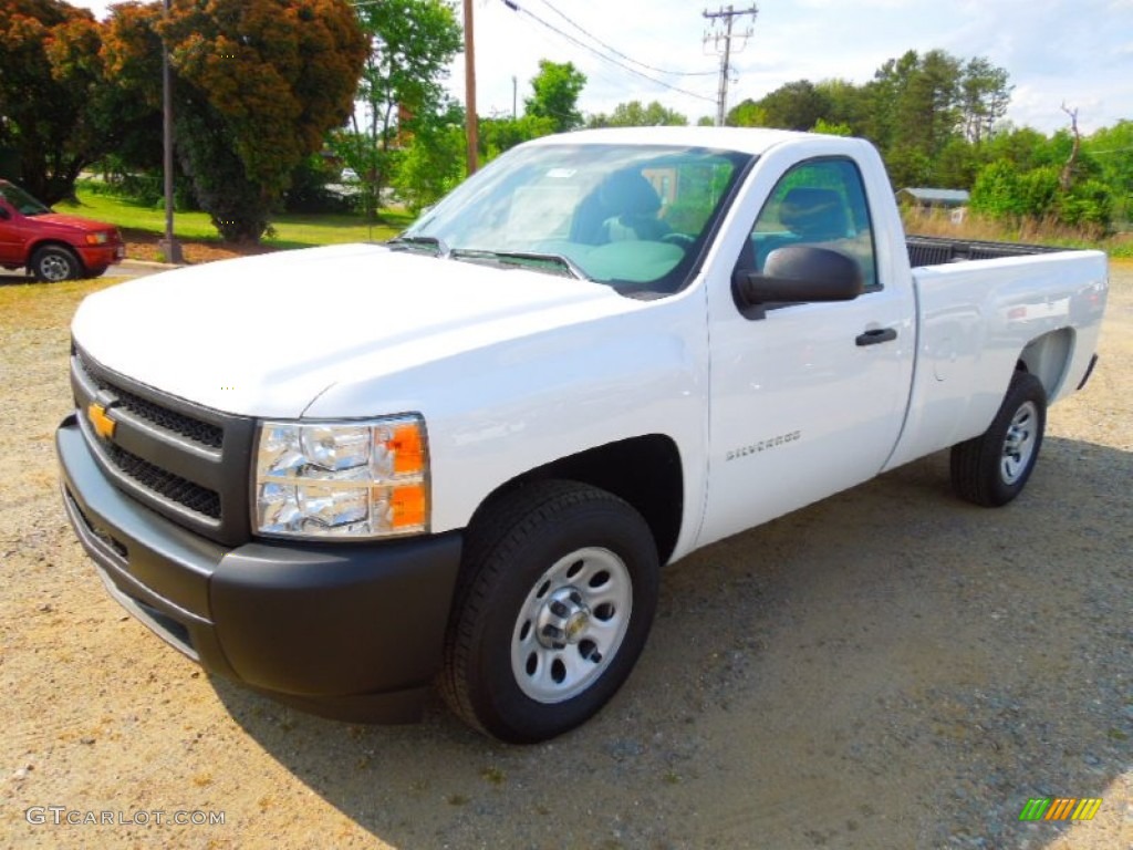 2012 Silverado 1500 Work Truck Regular Cab - Summit White / Dark Titanium photo #2